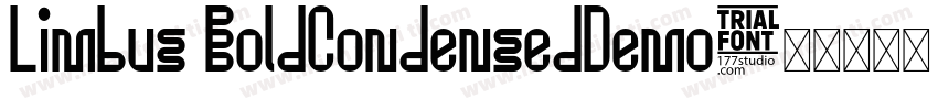 Limbus BoldCondensedDemo字体转换